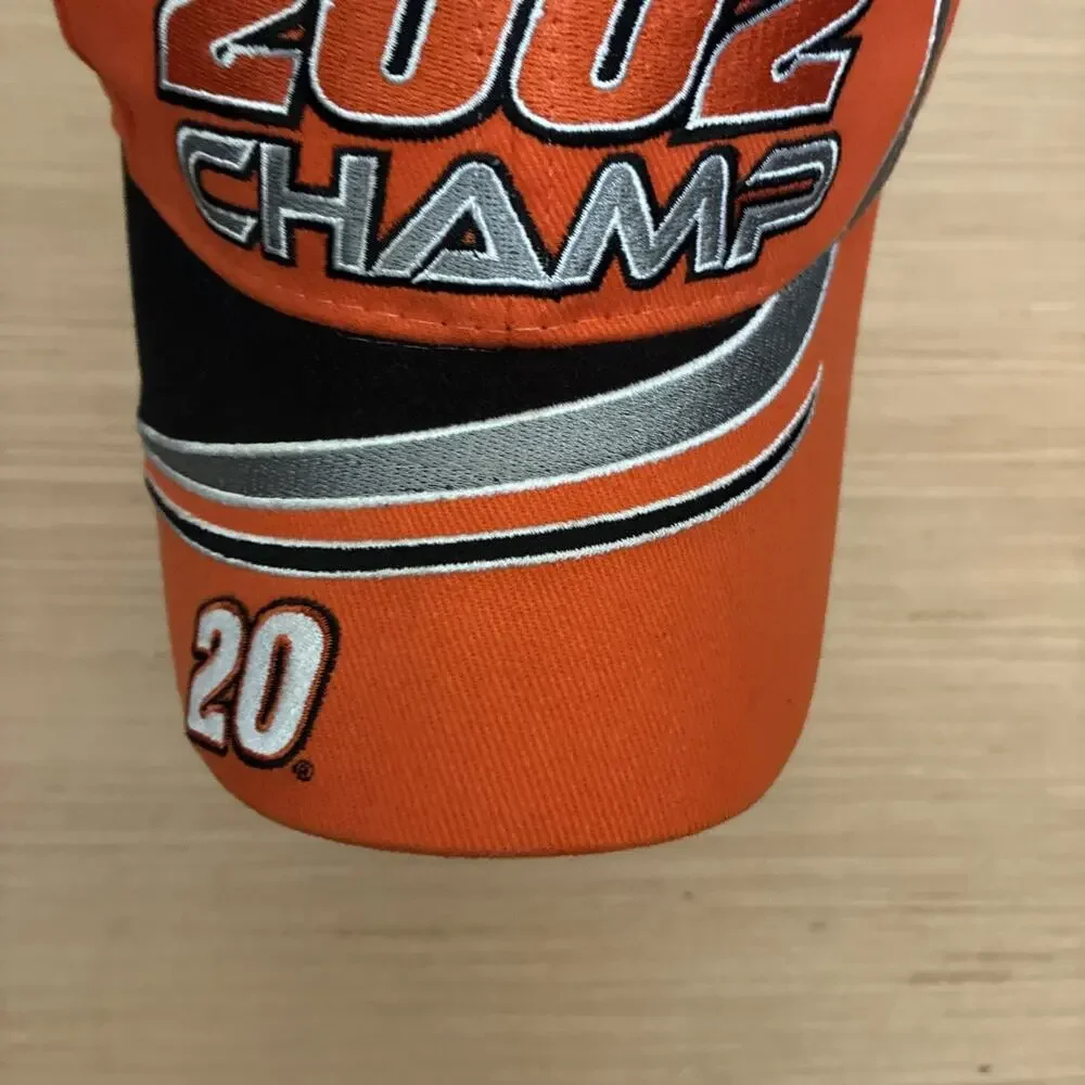 Youth NASCAR 2002 Champion #20 Tony Stewart VTG Strapback Adjustable Hat Cap